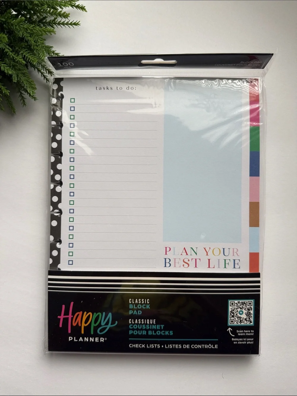 🎀  Happy Planner block note journal pad